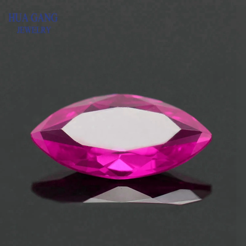 

Marquise Shape 3# Rose RedBrilliant Cut Synthetic Corundum Stone For Jewelry Size 1.5x3-8x16mm Free Shipping