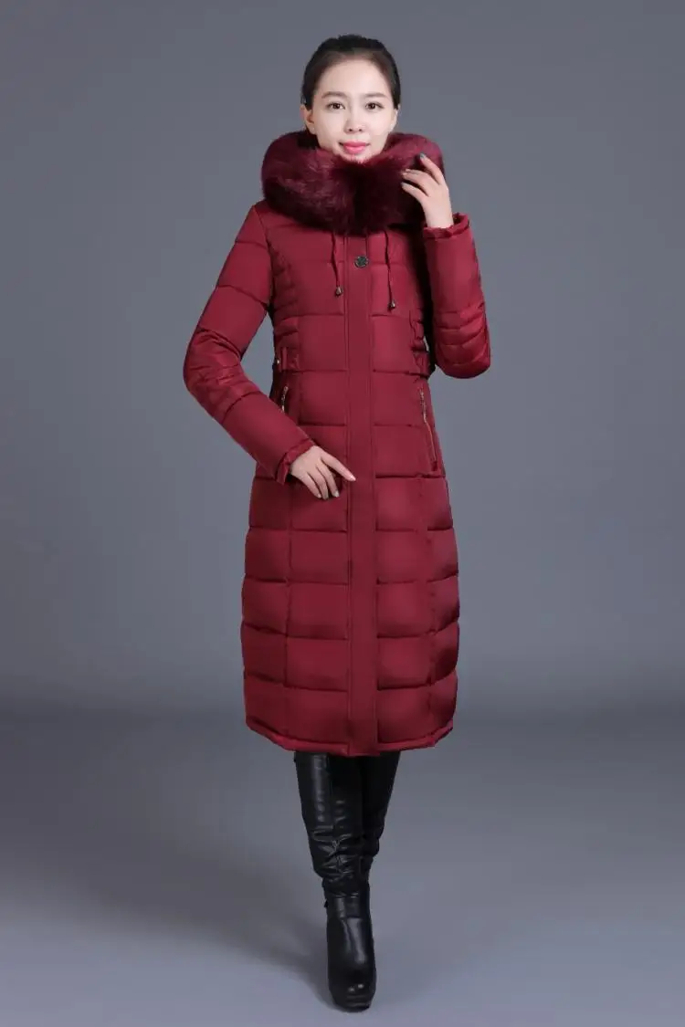 YAGENZ6XL зимние парки пальто с капюшоном женская одежда элегантное тонкое плотное хлопковое длинное пальто теплая куртка женская