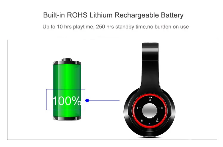 Красочные стерео аудио Mp3 Bluetooth гарнитура беспроводные наушники Поддержка SD карты с микрофоном играть 10 часов
