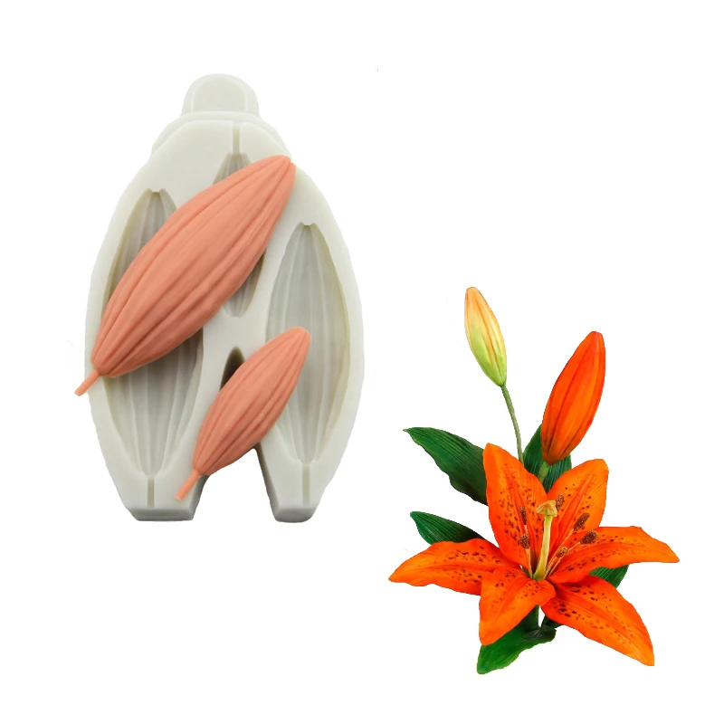Meibum Lily Buds силиконовая форма для помадки торта для свадебной вечеринки кондитерский сахар Ремесленная форма цветок лепесток украшения из мастики выпечка
