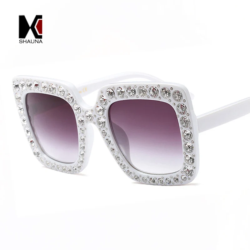 SHAUNA Bling Новые цвета трендовые хрустальные украшения квадратные женские