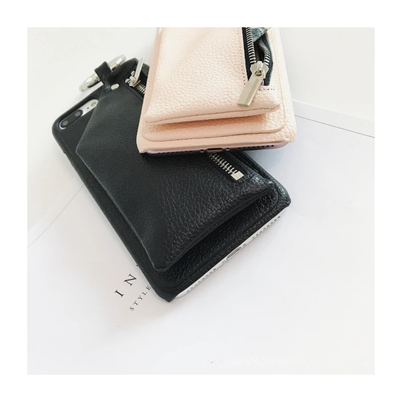 Bonvan чехол для iphone 8 X Case кожаный Luxury молния сумки кошелек смартфон бампер чехол на айфон X 7 6S 6 8 plus плюс сумка кольцо трудно PC задняя крышка случай защиты чехлы на телефон