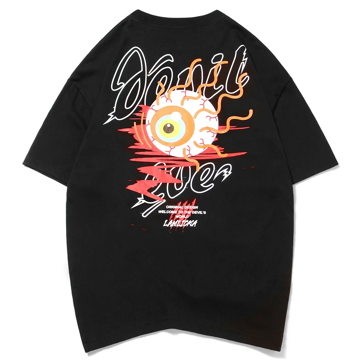 Demon Eyeball оригинальный дизайн модная уличная одежда повседневные хлопковые