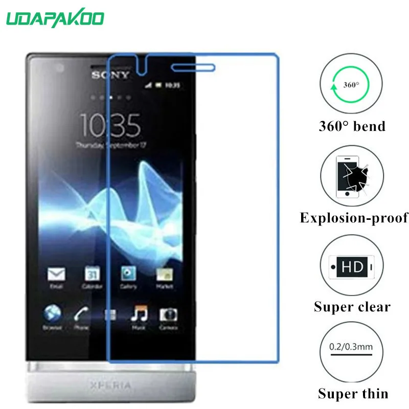 Udapakoo прозрачная защитная пленка из закаленного стекла для Sony Xperia P LT22I Nano