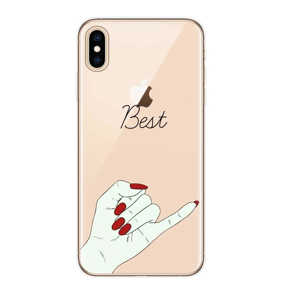 Мы всегда будем лучшими друзьями BFF чехол для телефона для iPhone X 10 XR XS MAX чехол TPU силиконовый чехол для iPhone SE 5S 6 6S 7 8 Plus