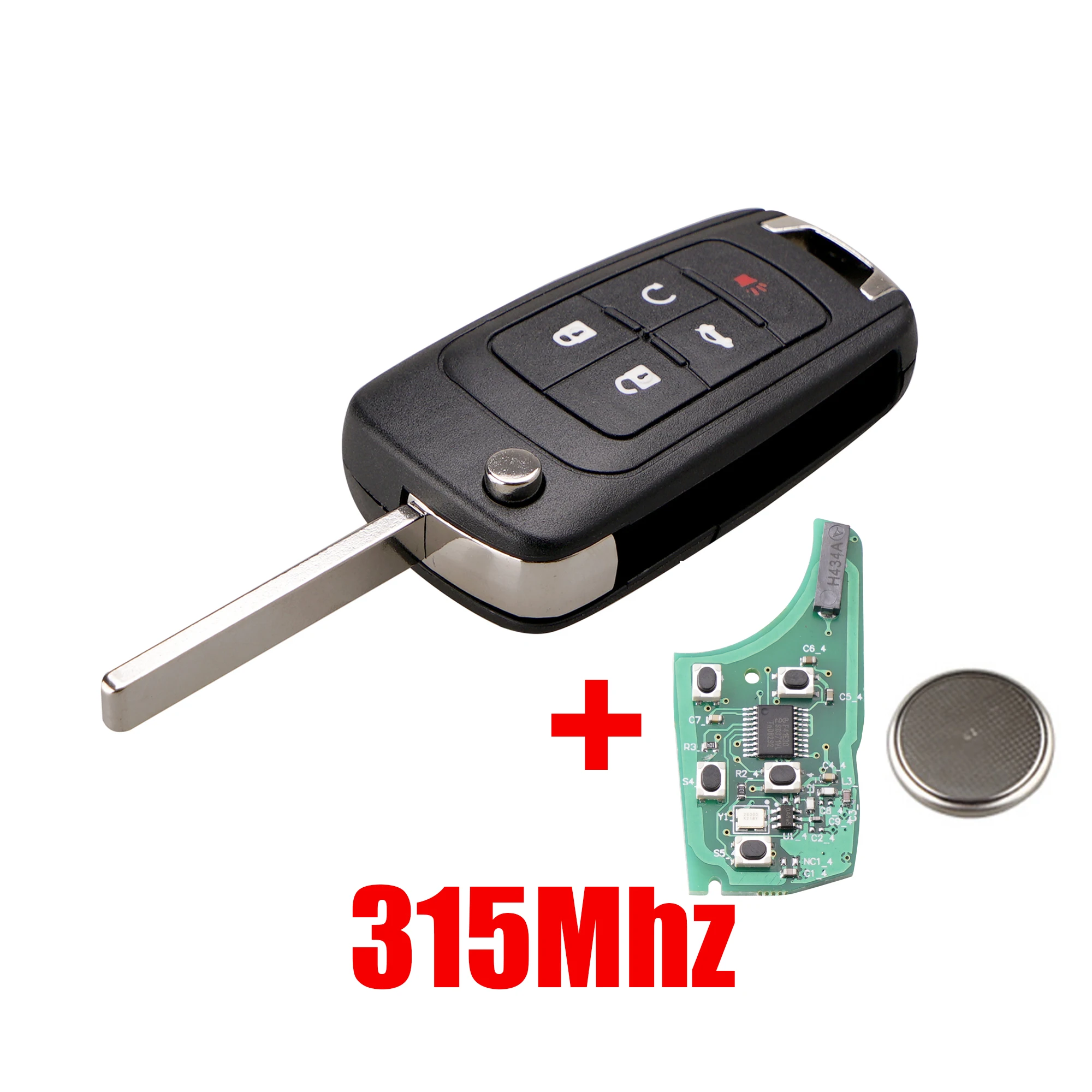 BHKEY 2/4/5 кнопки дистанционный ключ-брелок от машины для Chevrolet OHT01060512 315Mhz Aveo Cruze Orlando с