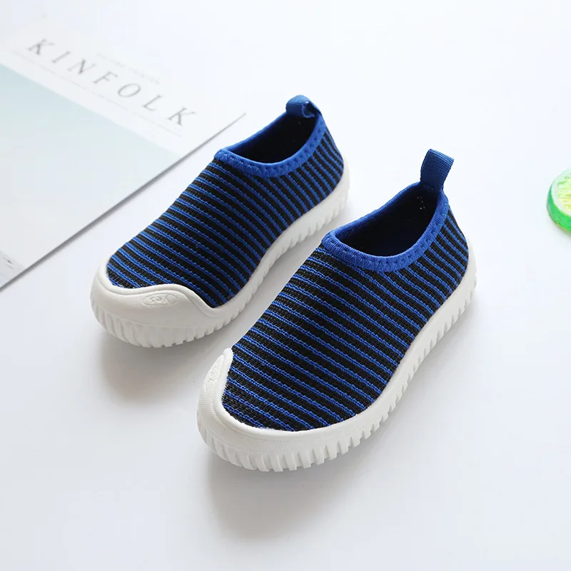 XCWAY/Обувь для маленьких мальчиков сетчатые вязаные дышащие кроссовки От 1 до 6 лет