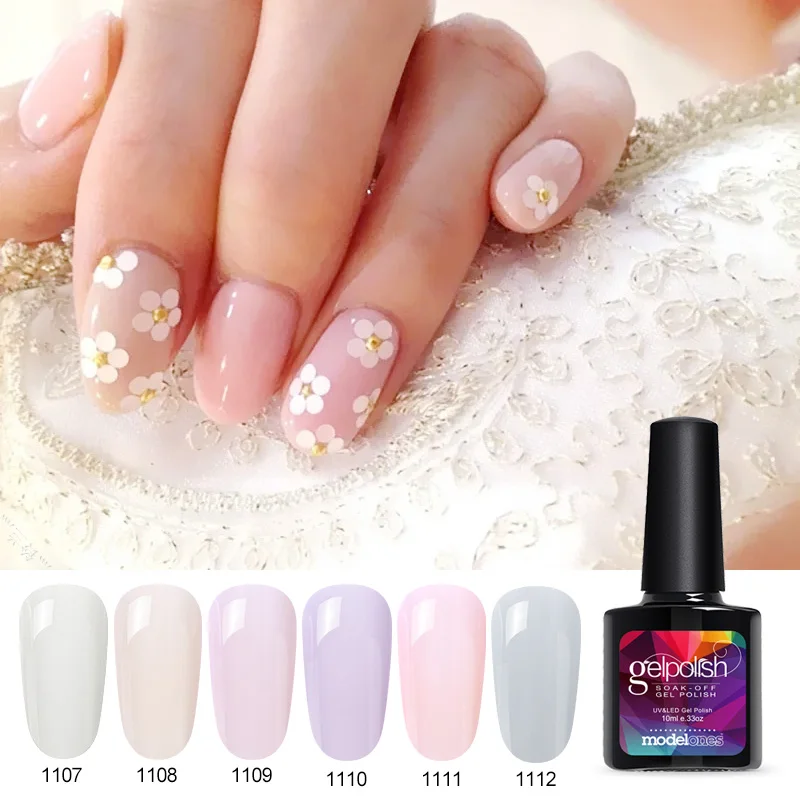 Modelones 10 мл модный Желейный УФ гель для ногтей Дизайн Ногтей Стойкий лак и