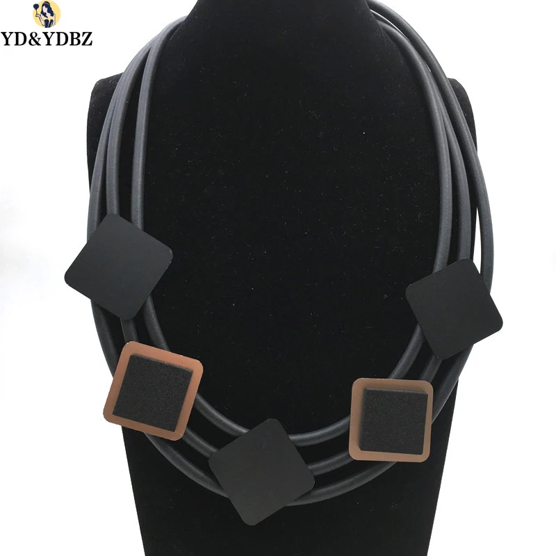 YD & YDBZ DIY ювелирное ожерелье с подвеской это трехслойное квадратное ручной работы