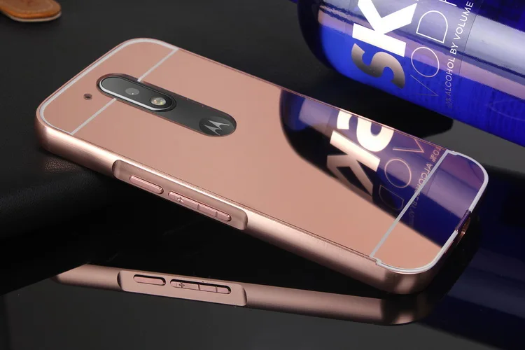 Роскошный Золотой Зеркало Алюминиевый Корпус для MOTO XPlay Zplay XT1635-03 М XT1662 Z XT1650-05