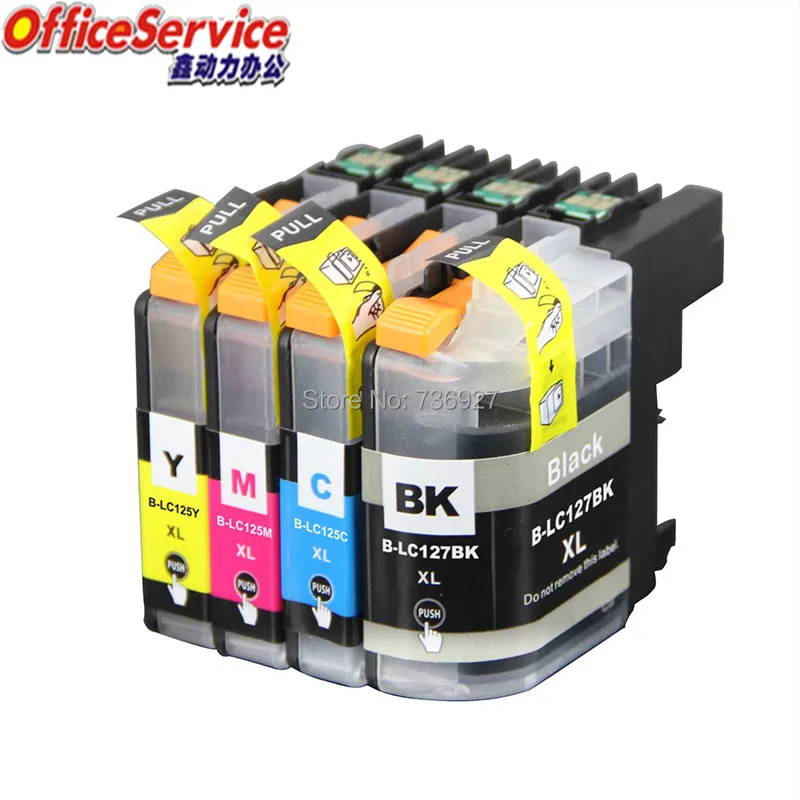 Compatible ink Cartridge LC127 LC125 For Brother MFC-J4410DW J4510DW J4610DW J4710DW J6520DW J6720DW J6920DW printer | Компьютеры и