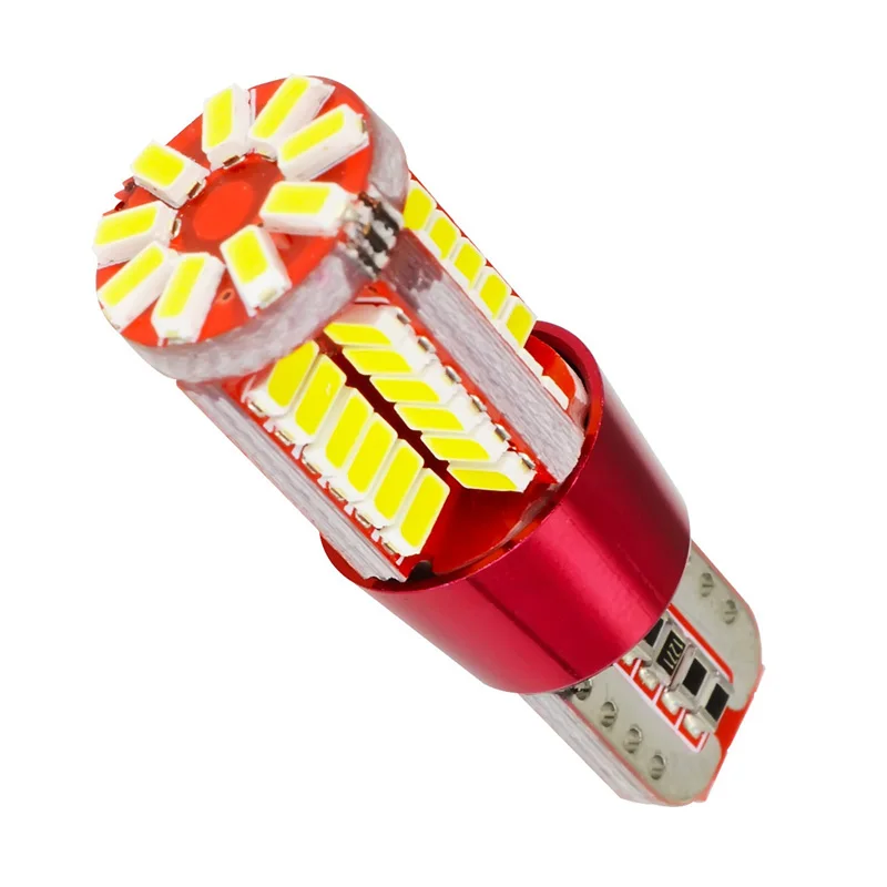 10 шт. Canbus T10 57 SMD 3014 W5W 194 168 чипов светодиодные клиновидные лампочки для автомобиля
