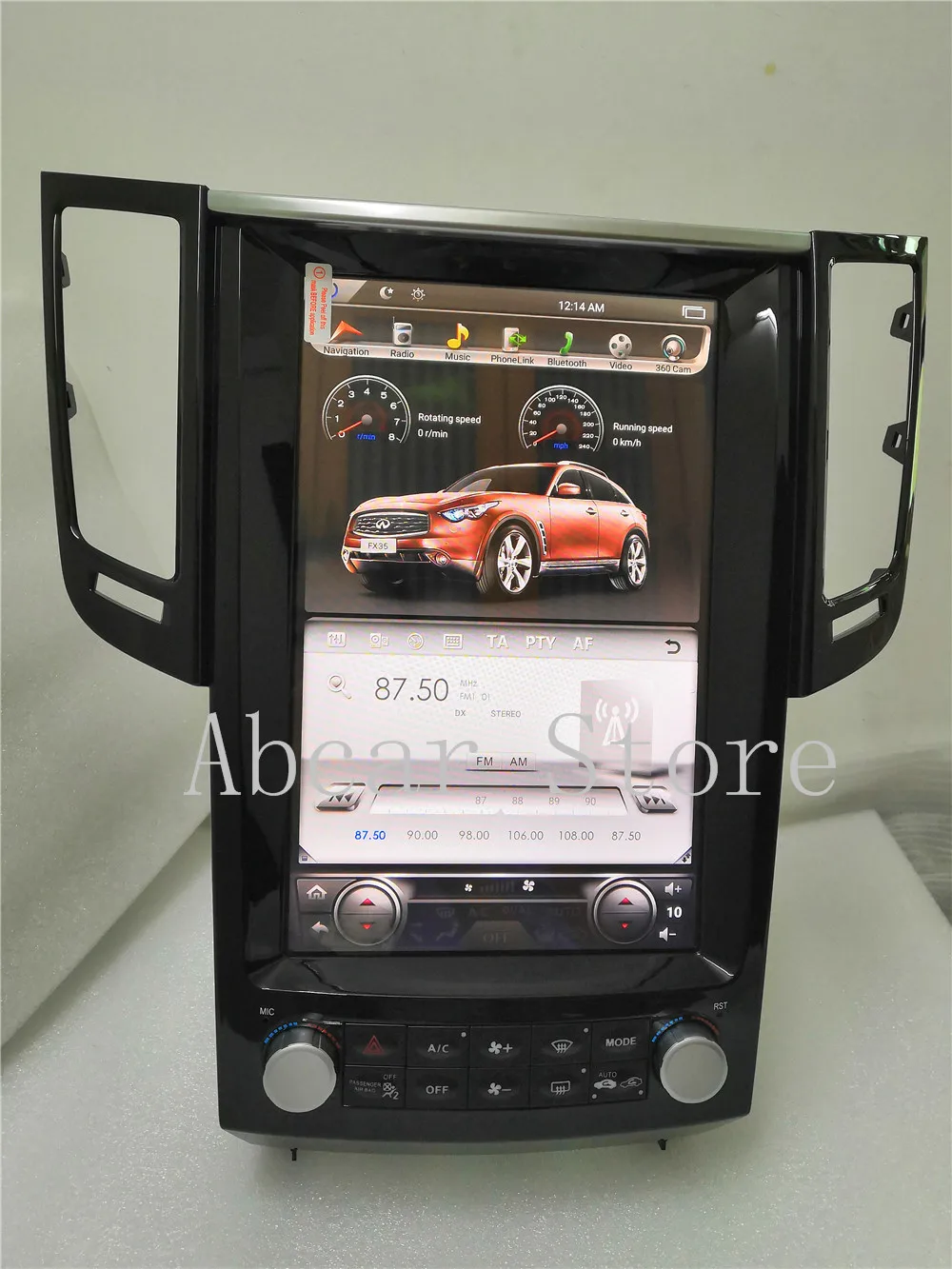 12,1 ''Tesla стиль Android 8,1 автомобильный dvd-плеер gps навигация для infiniti G G25 G35 G37 стерео радио авто мультимедиа carplay PX6