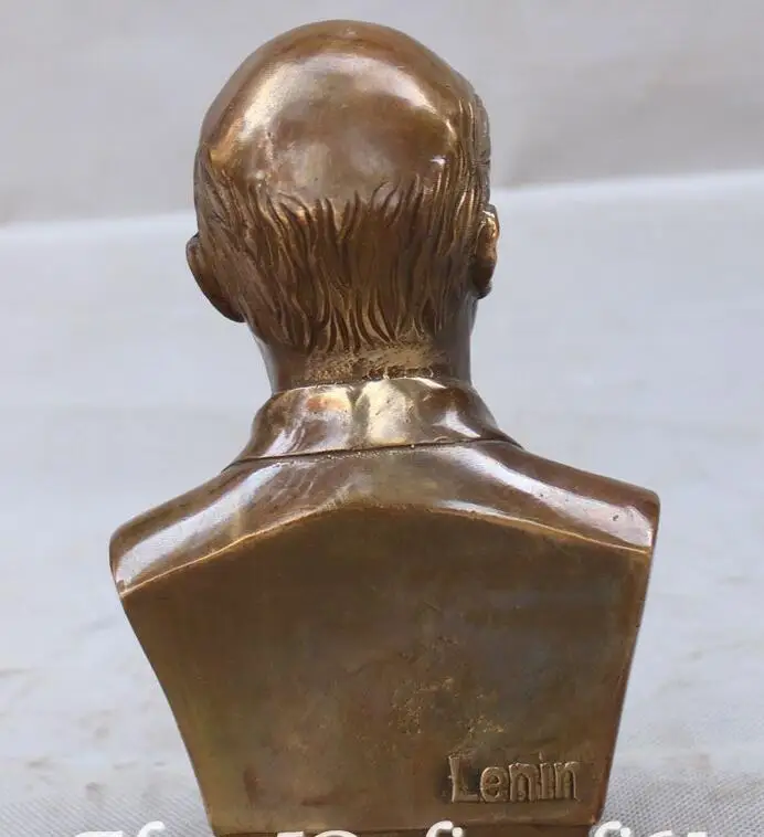 6 &quotСтарый китайский Советский Союз Россия Бронзовая Скульптура В. И. Ленин
