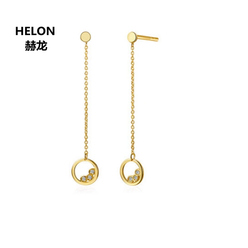 

Solid 18k Yellow 100% SI/H Natural Diamonds Stud Earrings Women Engagement Wedding Earrings
