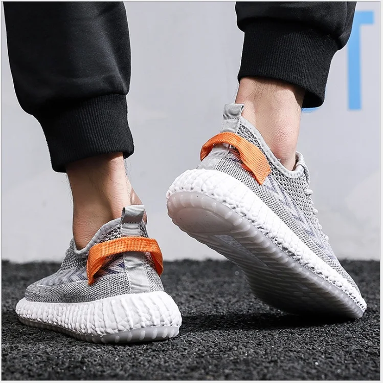 

Летняя мужская обувь, корейская мода, дышащая спортивная обувь, эластичная обувь из кокоса, кроссовки для бега и фитнеса