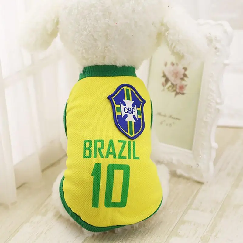Sports Dog Vest Cat Shirt Pet Clothing Summer Cotton Sweatshirt Football Jersey Clothes For Small Medium Large Dogs XS-6XL | Дом и сад