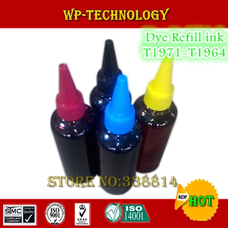 

[Dyebased]Compatible refill ink suit for Epson T1971 - T1964 ,suit for Epson Epson Expression XP-201 XP-204 XP-214 XP-401