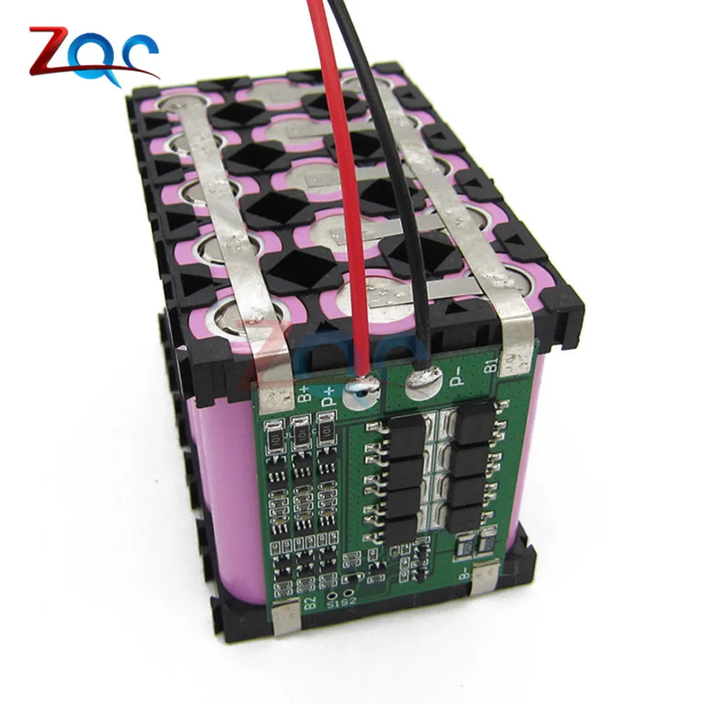 Защитная плата 3S 25A Li Ion 18650 BMS PCM для аккумулятора с балансиром литий ионного