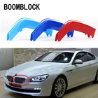 3 шт. для BMW F06 F12 F13 G32 6-Series 09-15 2016 2017 2018 GT M Спортивная передняя решетка отделка украшения полоски Гриль Крышка наклейки