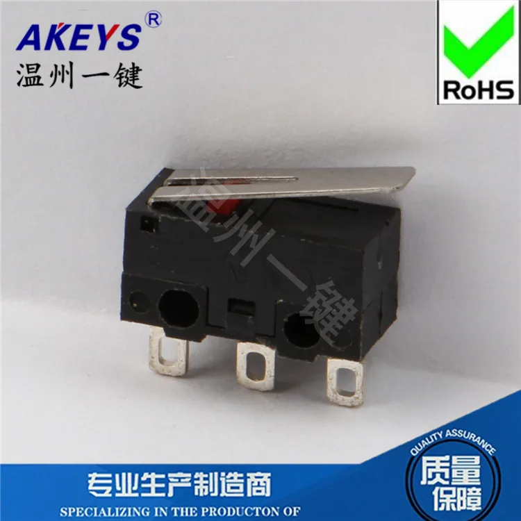 

5 Pcs MS-004 with hole foot 3 feet small micro switch mouse switch rectangle