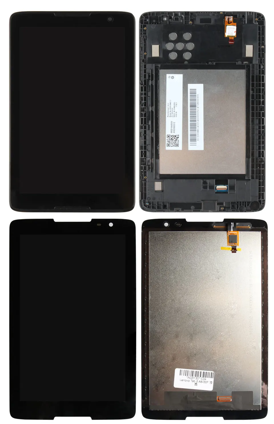 Srjtek " для lenovo IdeaTab A8-50 A5500 A5500F A5500-H A5500-HV сенсорный экран дигитайзер ЖК-экран дисплей Матрица сборка Рамка