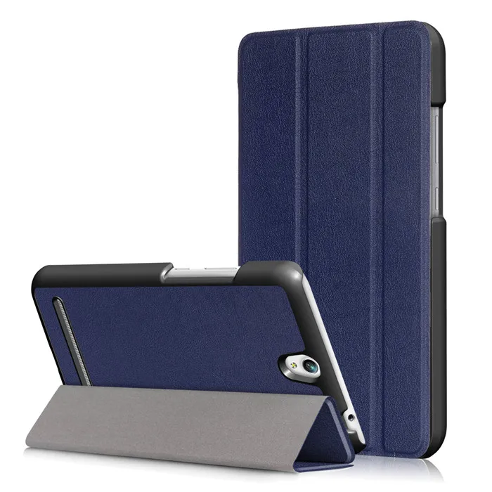 Закаленное Стекло Экран Protector + Folio Stand PU кожаный чехол для Asus ZenPad c 7.0 z171kg 7