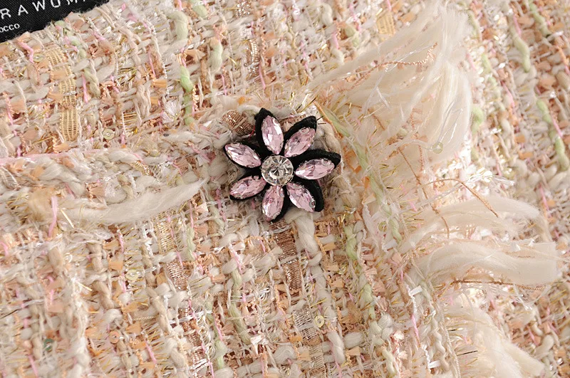 2018 Spring and Summer Women's Twill Soft Mini Skirt High Waist Fringed Female 268 | Женская одежда