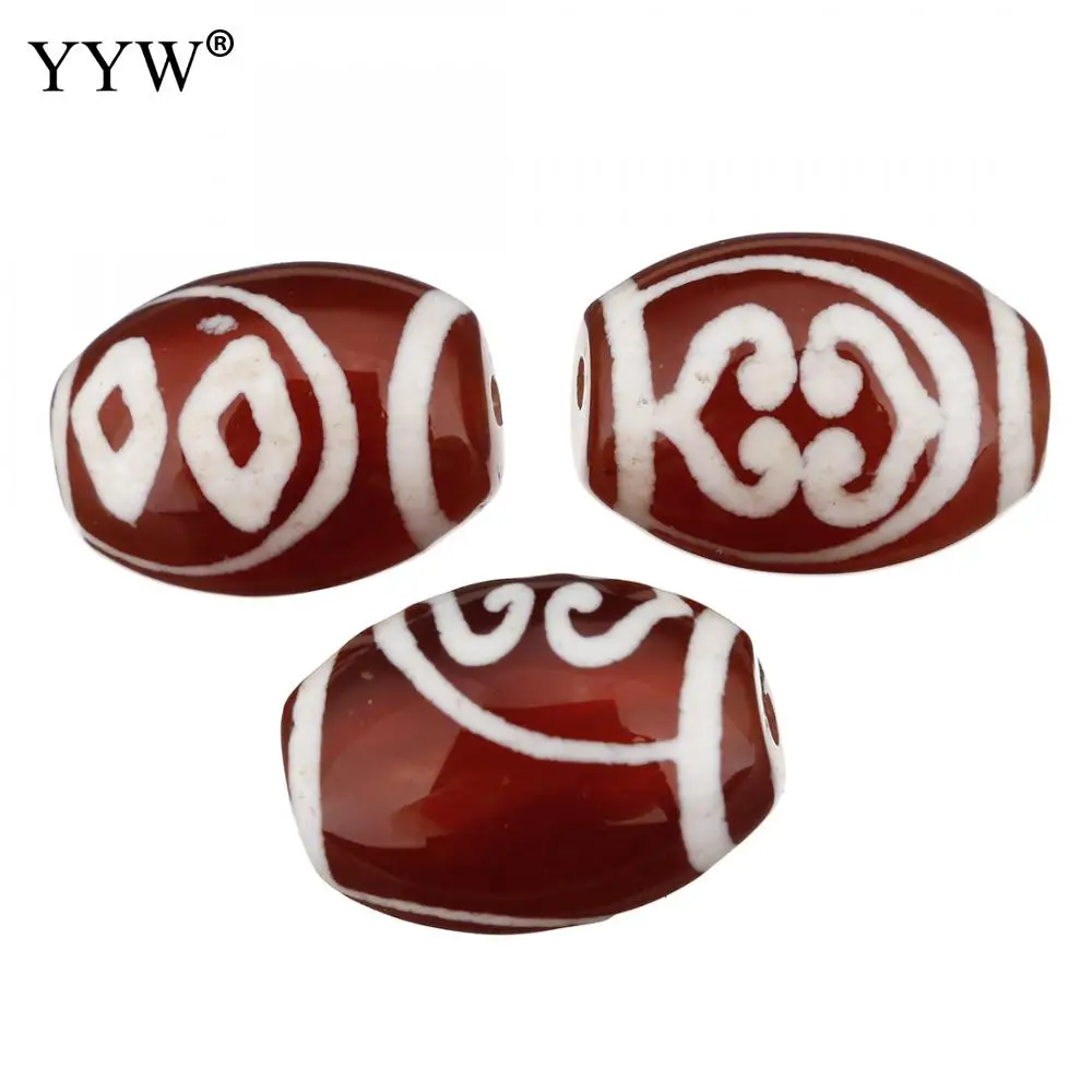 double hearts Vajra 5 шт./лот, бусы из натурального тибетского дзи, ювелирные изделия на удачу, натуральный камень для изготовления ювелирных изделий, 14x10x10 мм, Отверстие: Приблизительно 1,5 мм - Цвет: double hearts Vajra