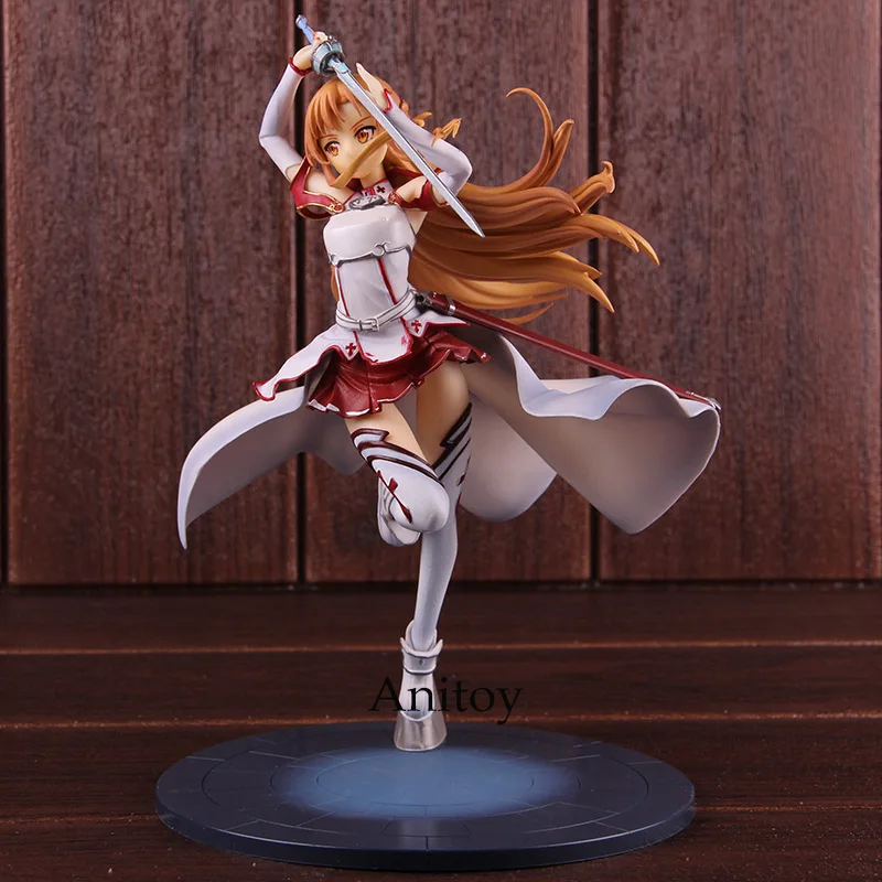 Фигурка Sword Art Online Yuuki Asuna Knights of the Blood Ver. 1/8 Масштаб Окрашенные Фигурки ПВХ Коллекционная модель игрушки