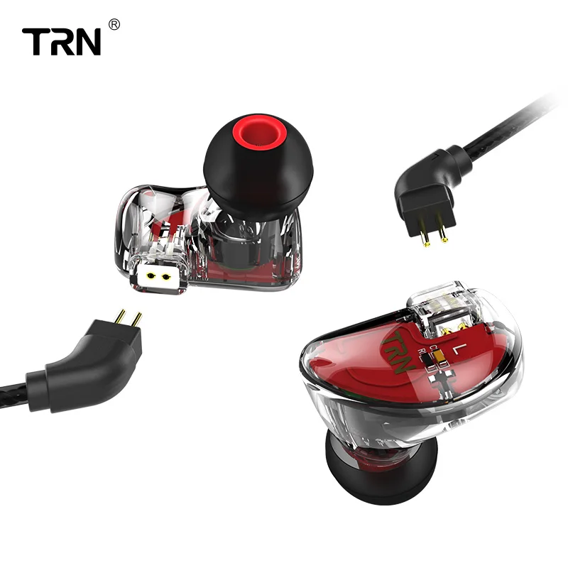 TRN V30 наушники для ушей 2BA 1DD Hybrid 3 Drive iEM HIFI Monito Спортивная гарнитура Прозрачная