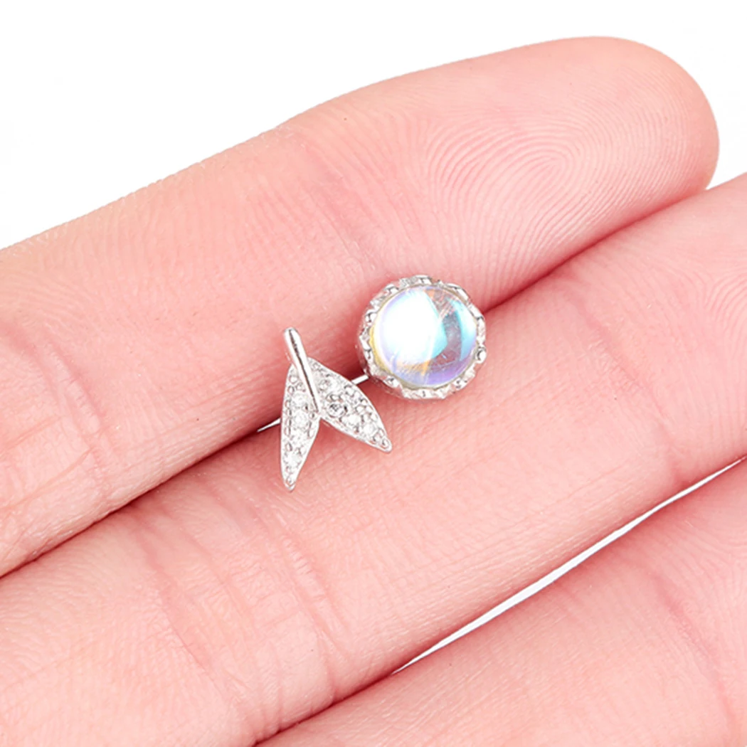 Cxwind модные миниатюрные серьги гвоздики с хвостом в виде животных голубым