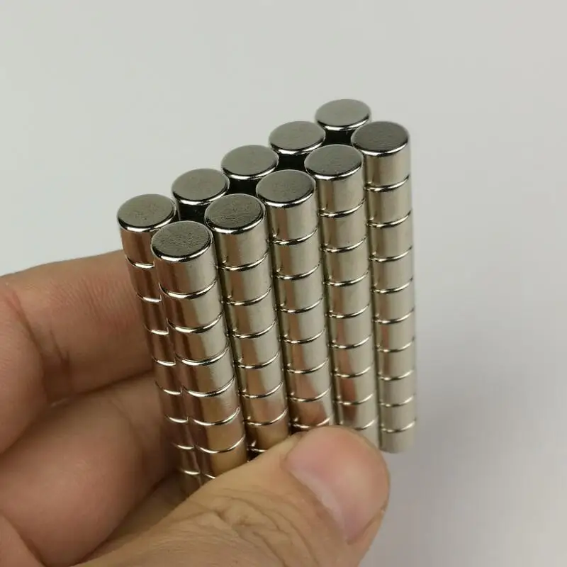 50 шт. D8X6mm неодимовый магнит N52 с покрытием NiCuNi супер мощный офисный Магнит черная доска и DIY Миниатюрный магнит