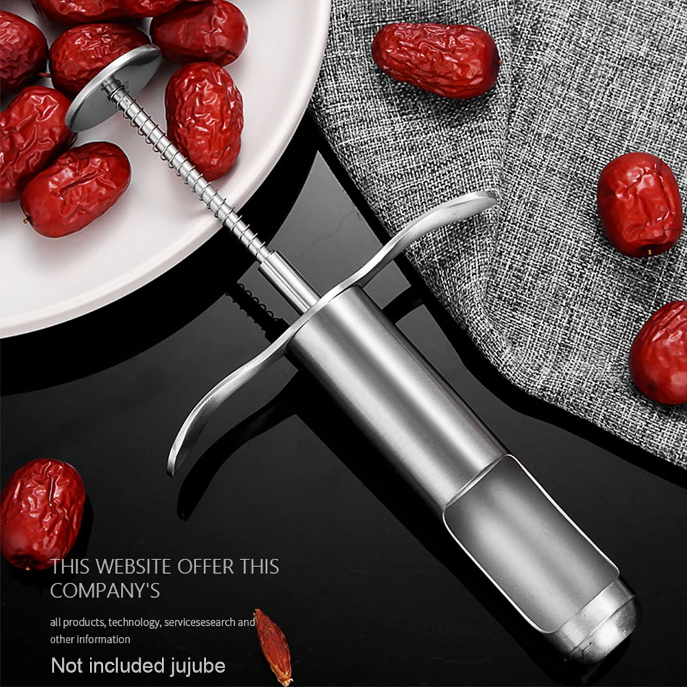 Нержавеющая сталь пружина Jujube ptter фруктовый Быстрый Бур для удаления семян гаджеты держать Полный ручной инструмент аксессуары вишня кухня