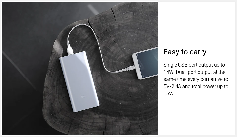 10000 мАч millet mobile power 2i внешний аккумулятор 18 Вт быстрая зарядка, двойной USB выход, подходит для мобильных телефонов