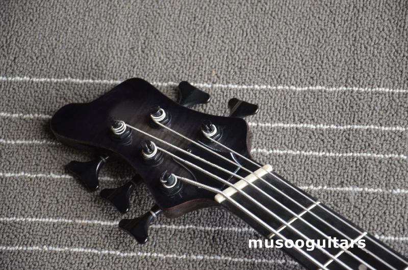 5 струны электрогитары с fanned fret и через шею|guitar rosewood|electric bass guitarelectric guitar brands |