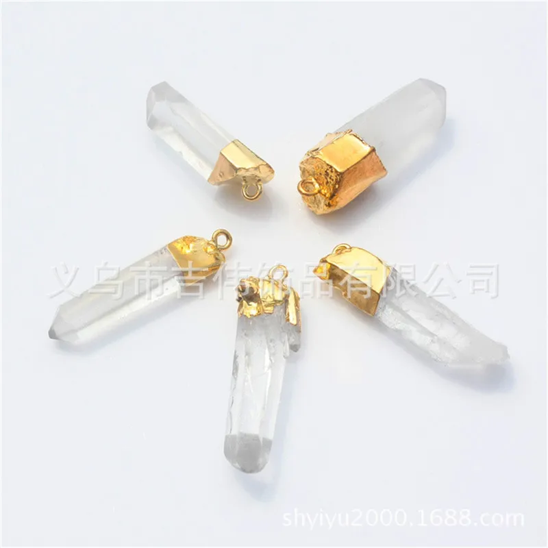 Женское тонкое ювелирное изделие ожерелье из натурального белого кварца с