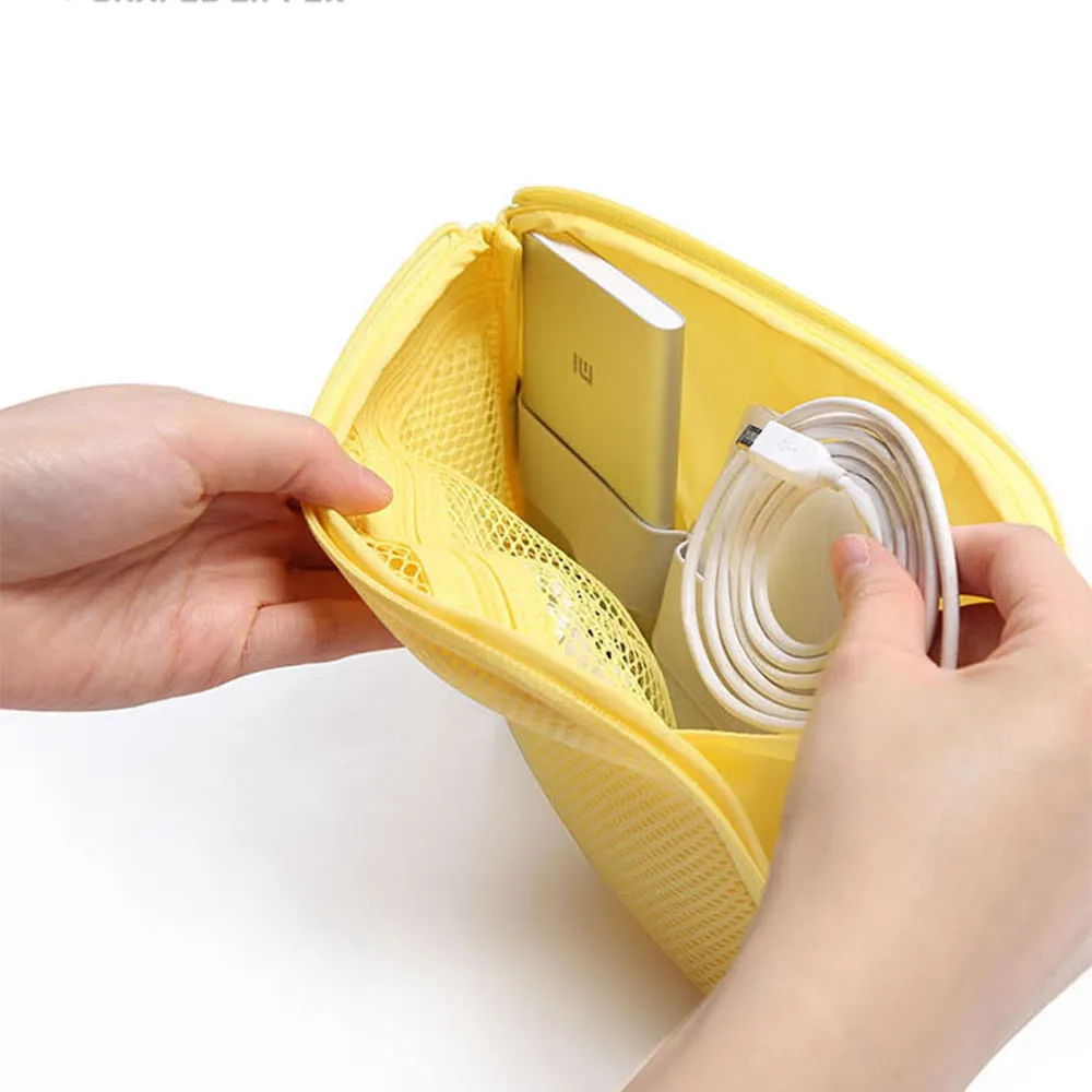 Portable Kit Case Storage Bag Digital Gadget Devices USB Cable Earphone bag | Электроника