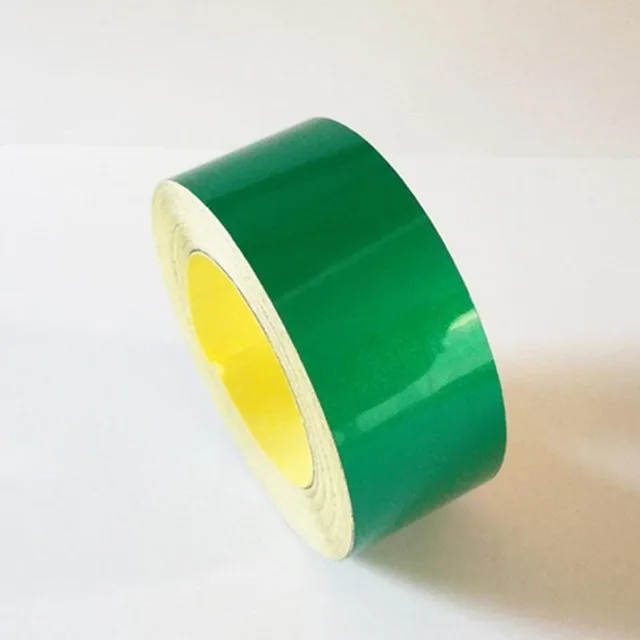 Glossy Green 5 см x 3 м светоотражающая лента, лента Cinta Reflectante Adhesiva, автомобильная Отражающая пленка с кристаллами, сотовый край Предупреждение о безопасности дорожного движения - Цвет: Glossy Green