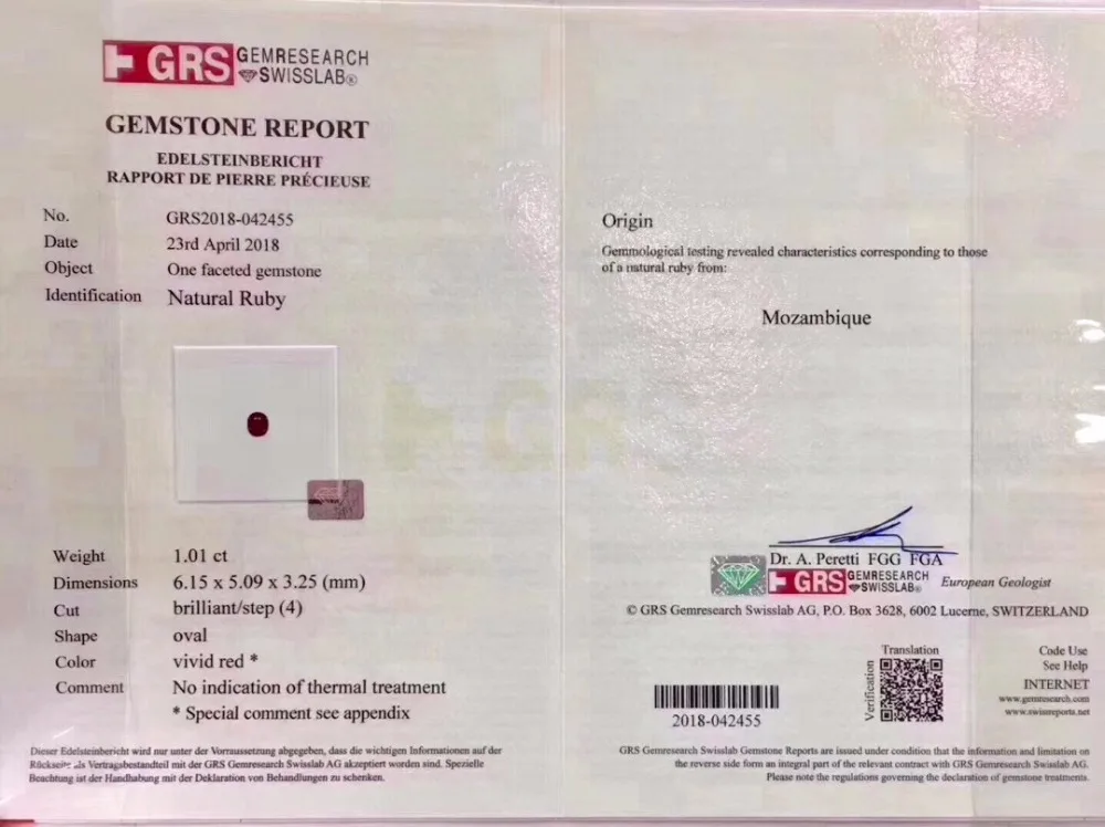 Ювелирные украшения GRS cert чистое золото 18 К ювелирные изделия натуральный