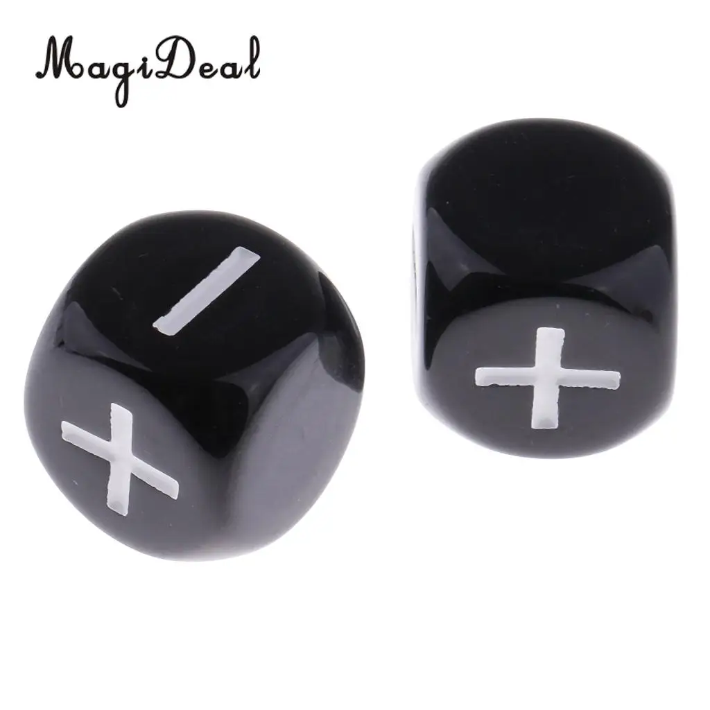 10 шт. пластиковые 6 сторонние игральные кости минус плюс D6|plastic dice|high quality diceparty dice |
