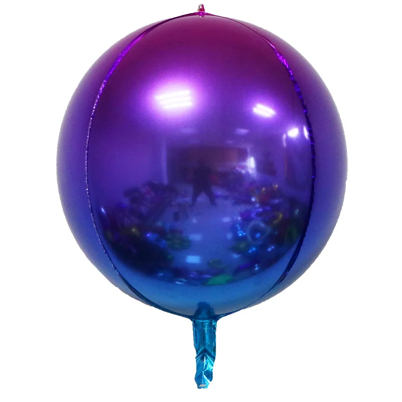 5Gradient purple 5 шт./лот 4D градиентные шары 22 дюйма Rround Planet Sci-fi воздушные шары на день рождения вечерние, свадебные украшения для детей и взрослых - Цвет: 5Gradient purple