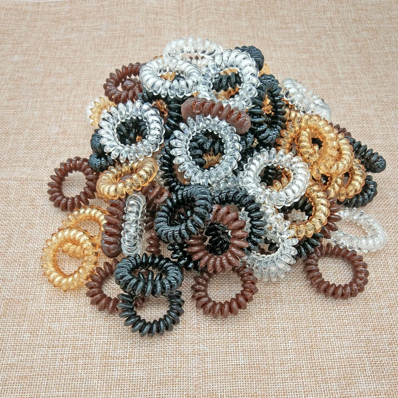 

15Pcs/lot Candy Color Hair Band Accessories Girl Hairband Hair Ring Wholesale Telephone Line Edges Triangle Circle