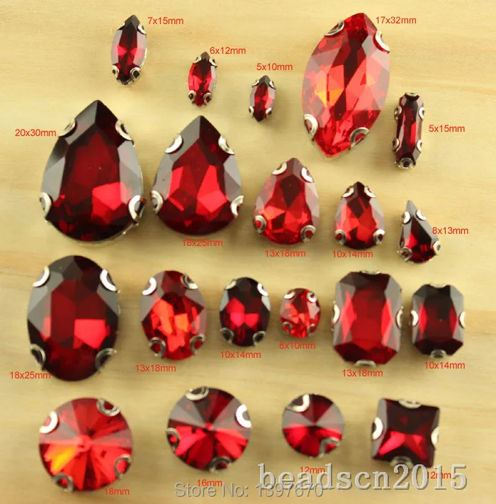 Пришивные уши/D коготь Сиам капли/овальные/прямоугольные/круглые/квадратные/navette