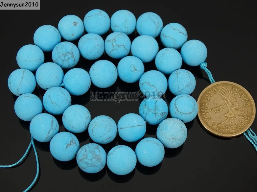 Натуральные матовые стабилизированные Tur-quoise 4 мм драгоценные камни круглые