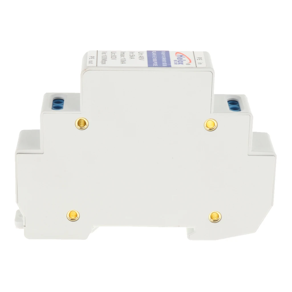 Железнодорожная сеть RJ45 POE стабилизатор напряжения гром молниеотвод устройство Rail Тип 100 м сеть POE устройство защиты молнии