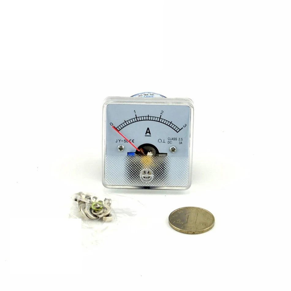 Аналоговый амперметр DC 50(3A) панельный измеритель тока указатель диагностический