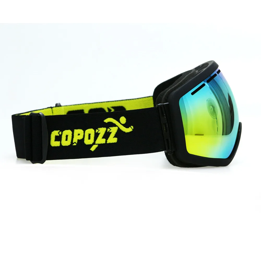 COPOZZ брендовые лыжные очки двухслойные УФ 400 анти туман большая Лыжная маска для