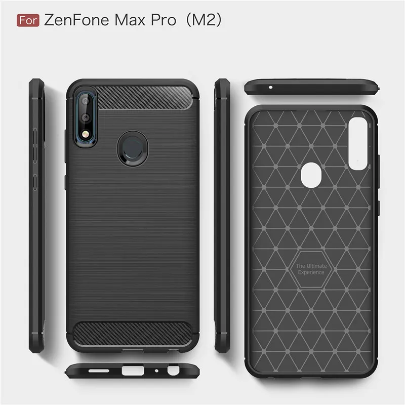 Чехол для Asus Zenfone Max Pro (M2) ZB631KL ударопрочный армированный резиновый мягкий