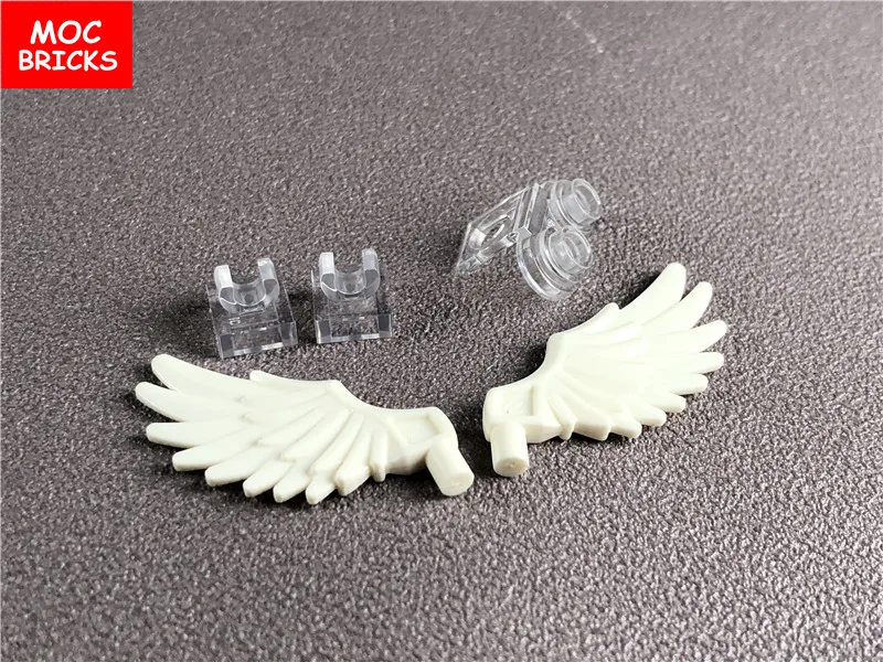 Кубики MOC белые и черные крылья прозрачные пчелиные складные раскладные игрушка